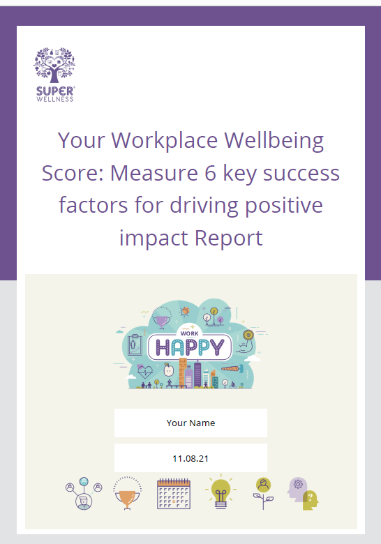 Workplace wellbeing scorecard