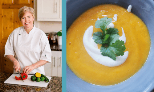 Demonstrating healthy recipes