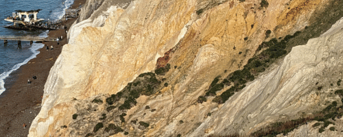 Layers of rock at Alum Bay