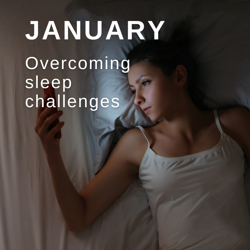 January 2025 SuperWellness Monthly Plan - Overcoming Sleep Challenges